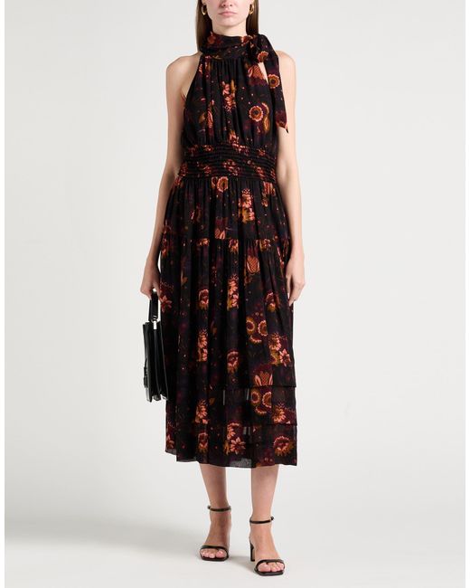 Ulla Johnson Black Midi Dress