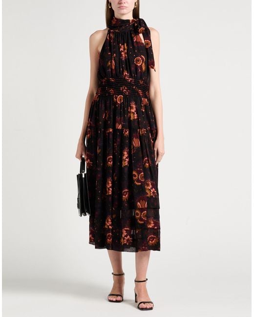 Ulla Johnson Black Midi-Kleid