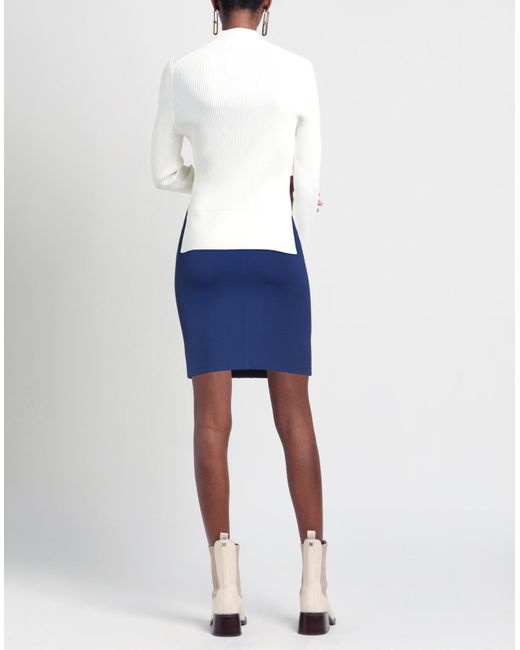 Plein Sud Blue Midi Skirt