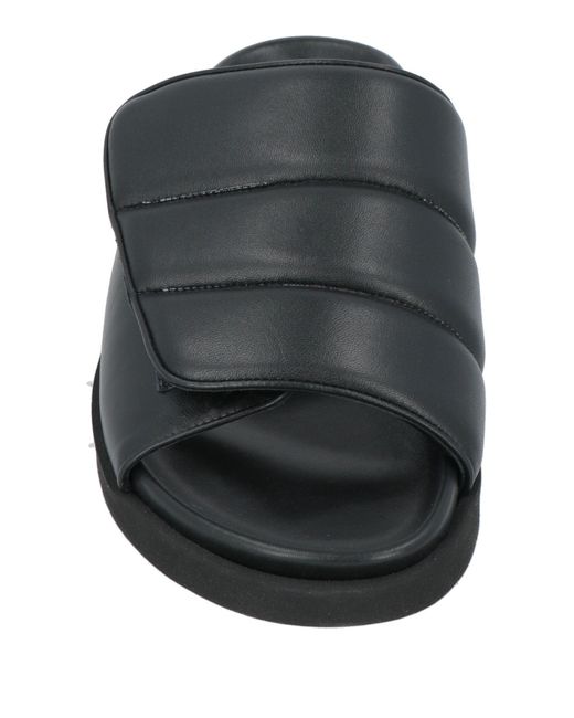 Gia Borghini Black Sandals for men