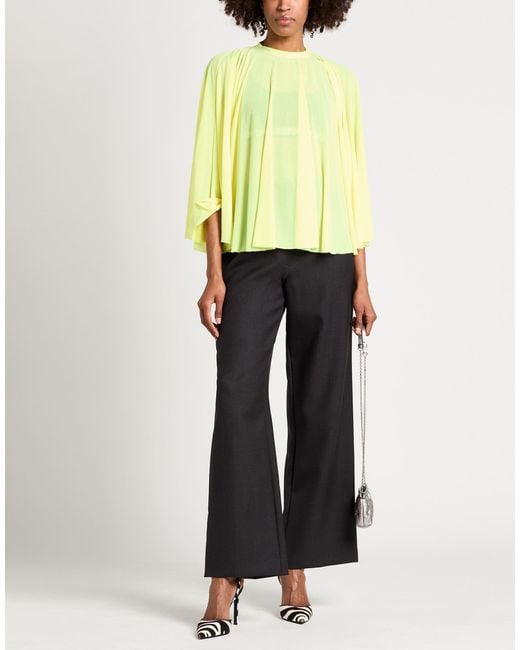 MM6 by Maison Margiela Yellow Top Polyamide, Elastane