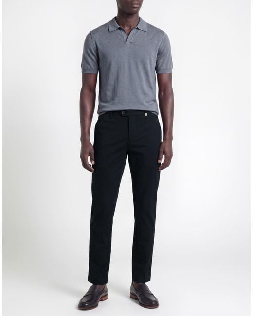 Myths Black Pants Cotton, Nylon, Elastane for men