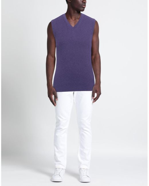 Pullover di Malo in Purple da Uomo