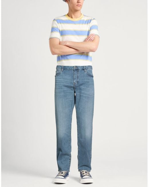 ARMANI EXCHANGE Blue Jeans Cotton, Elastane for men