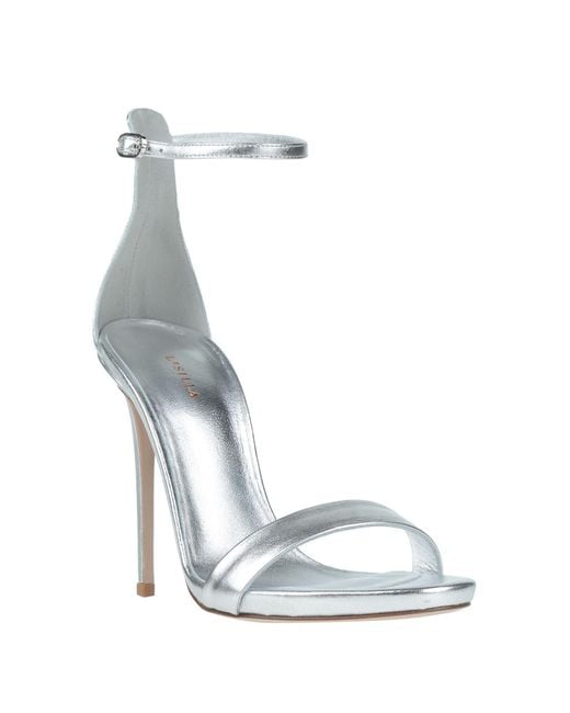 Le Silla White Sandals