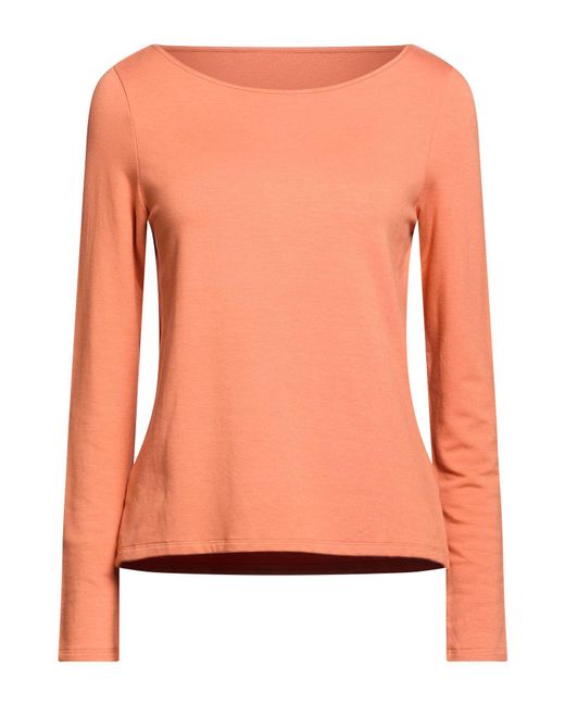 Majestic Filatures Orange T-Shirt Viscose, Elastane
