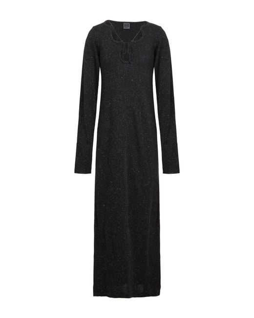 8 by YOOX Black Maxi Dress