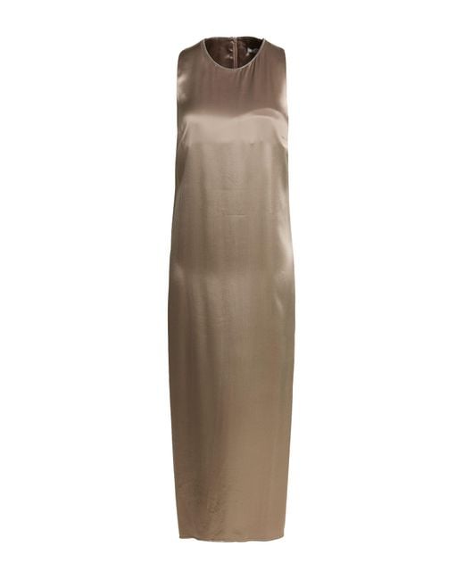 Peserico Natural Taupe Maxi Dress Viscose