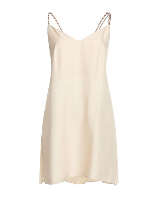Maliparmi Natural Mini Dress
