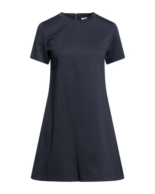 Paul & Joe Blue Midnight Mini Dress Cotton, Polyamide, Elastane