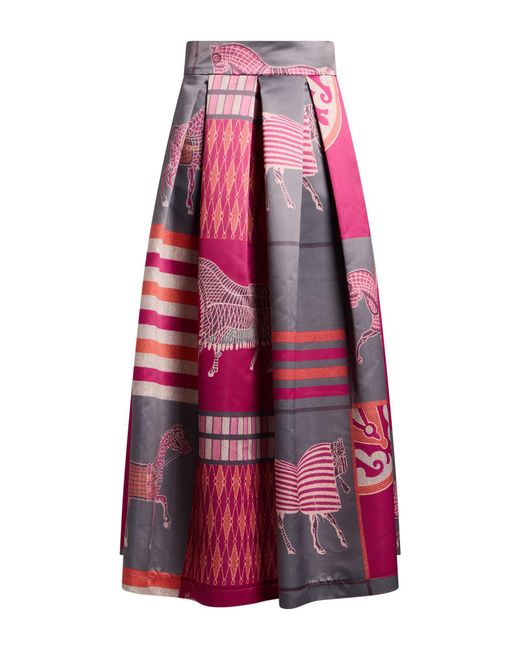5 PROGRESS Pink Maxi Skirt Polyester