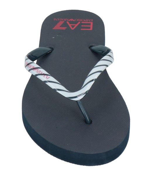 EA7 Blue Thong Sandal
