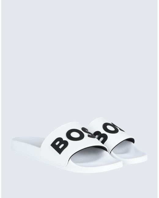 BOSS by HUGO BOSS Sandals in White for Men | Lyst