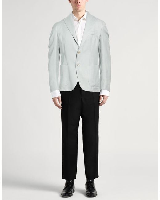Eleventy Blue Platinum Light Blazer Cashmere, Silk, Linen for men