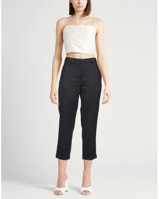 Peserico Blue Pants Wool, Polyester, Elastane