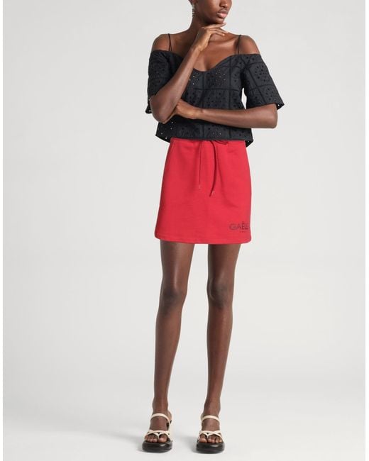 Gaelle Paris Red Mini Skirt