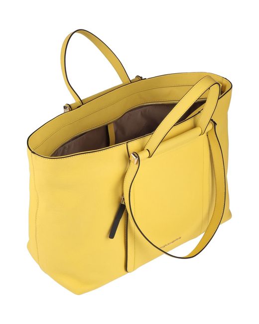 Piquadro Yellow Handbag Leather