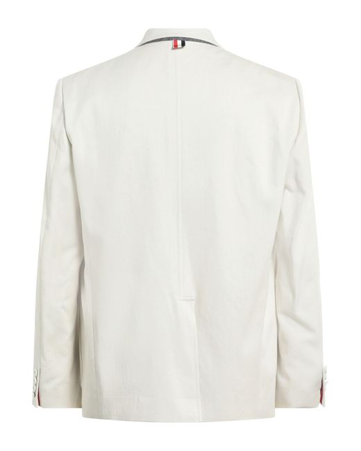Thom Browne White Blazer Cotton for men