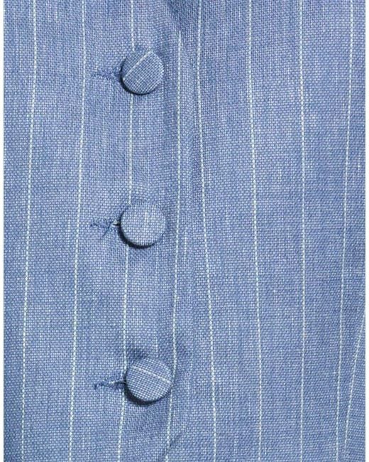 Haveone Blue Tailored Vests