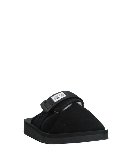 Suicoke Black Slippers for men