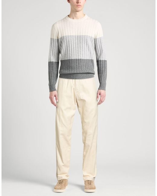 White Sand Natural Pants Cotton for men