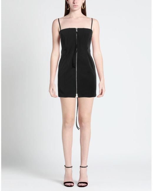 Blumarine Black Mini Dress Polyester, Elastane