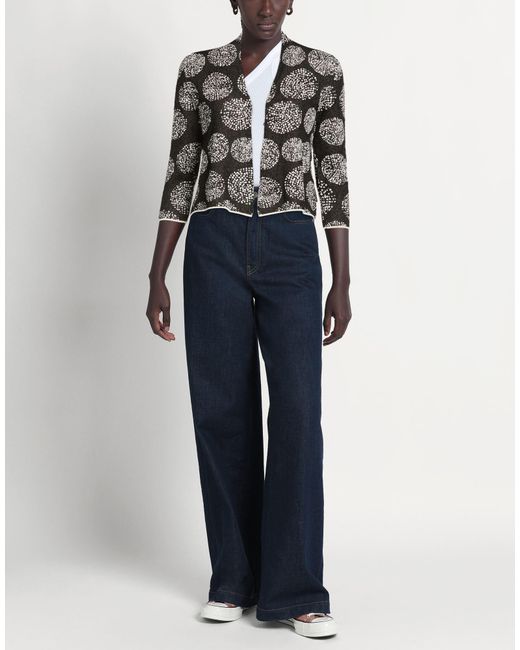ALESSIA SANTI Gray Cardigan Cotton, Viscose, Polyester