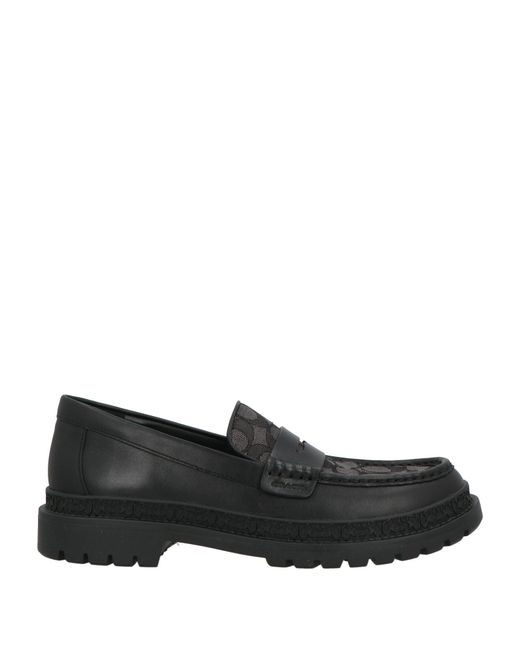 COACH Black Loafers Leather for men