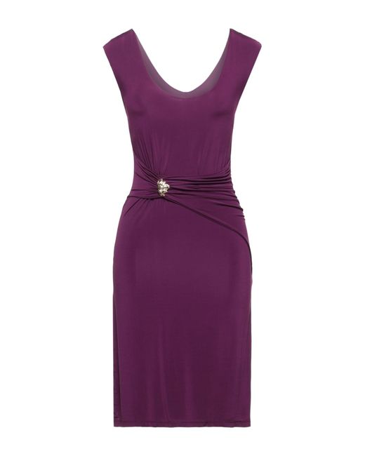 Roberto Cavalli Purple Mini Dress