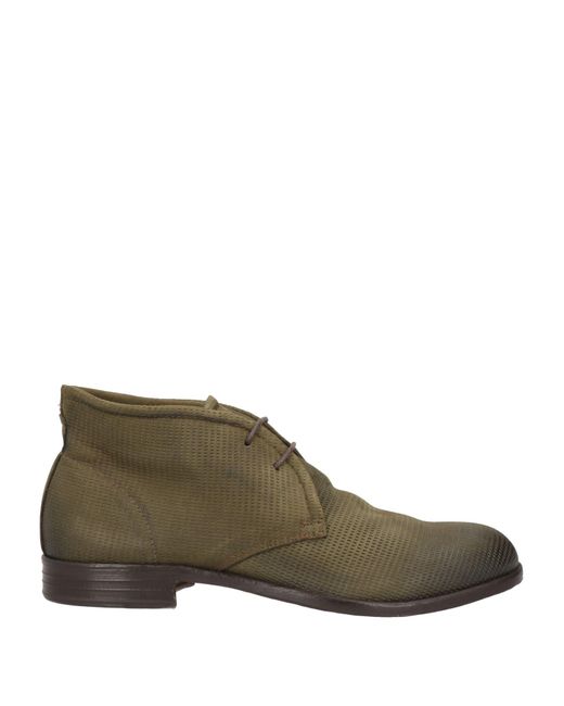 Pawelk's Green Ankle Boots for men