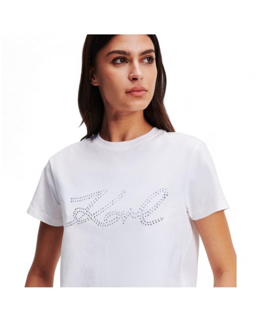 Camiseta Karl Lagerfeld de color White