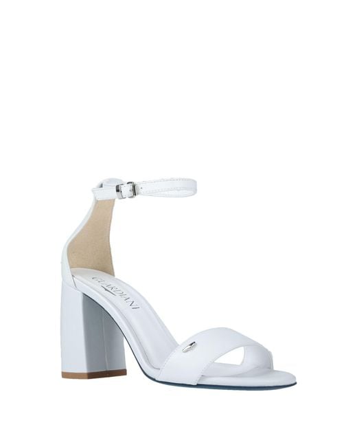 Alberto Guardiani White Sandals