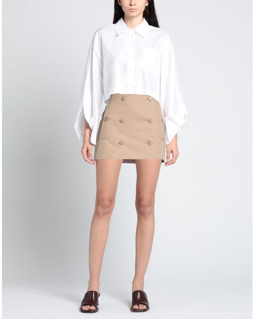 Burberry Natural Mini Skirt