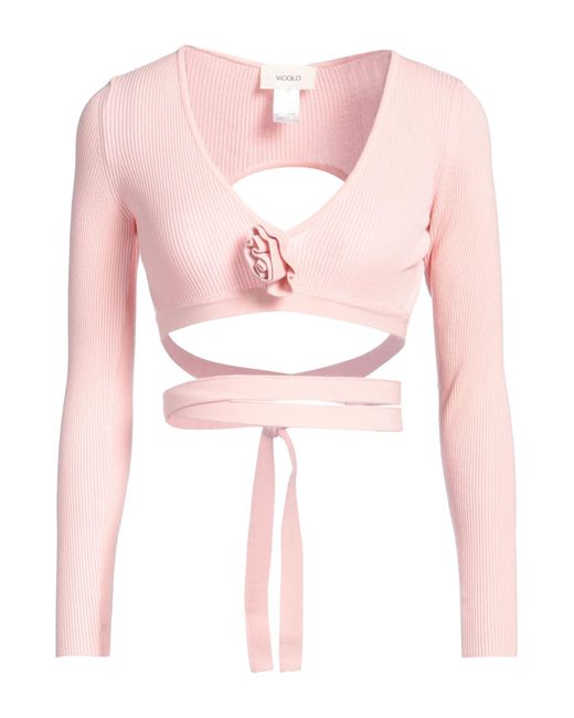 ViCOLO Pink Sweater Viscose, Polyester