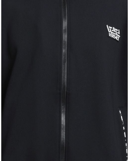 Versace Black Sweatshirt Polyamide, Elastane for men