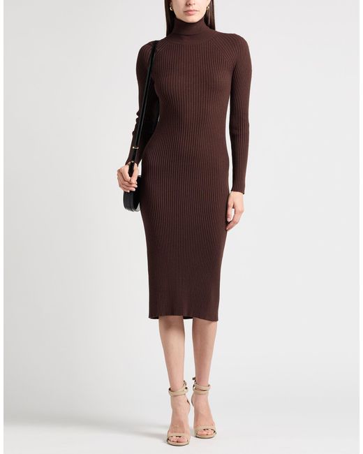 Twinset Brown Midi Dress