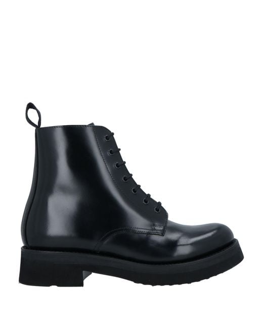 GRENSON Black Ankle Boots for men