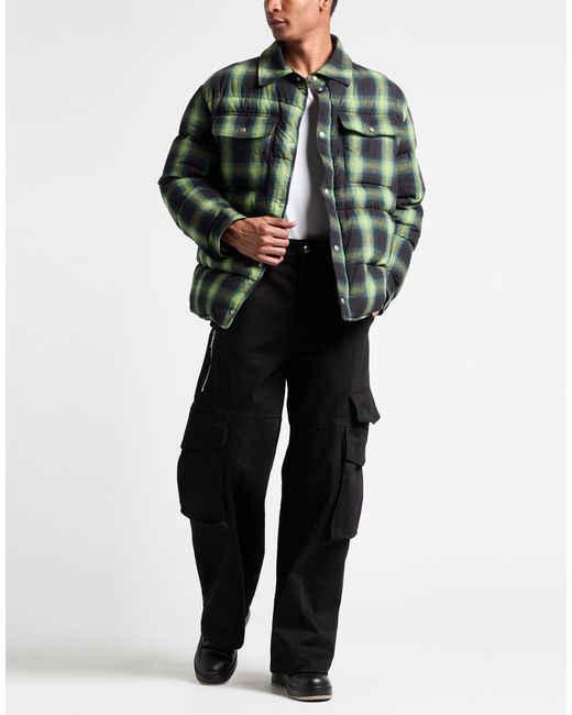 Palm Angels Green Puffer for men