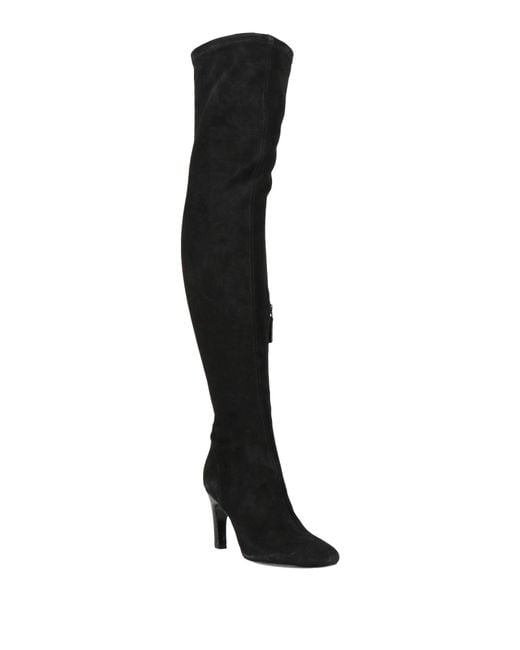 Tory Burch Black Boot Leather