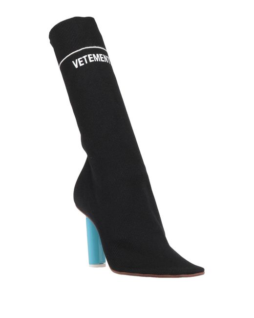 Vetements Black Ankle Boots