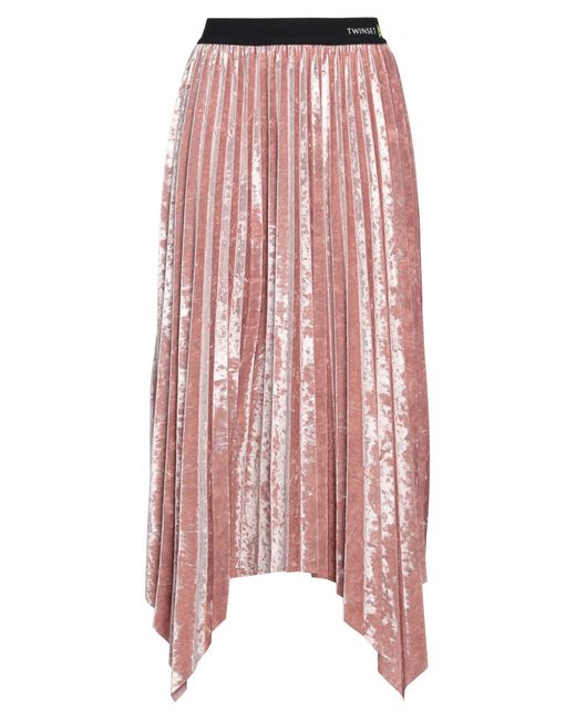 Twinset Pink Midi Skirt