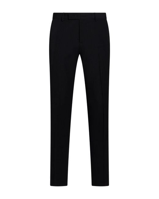 PT Torino Black Pants Lambswool for men
