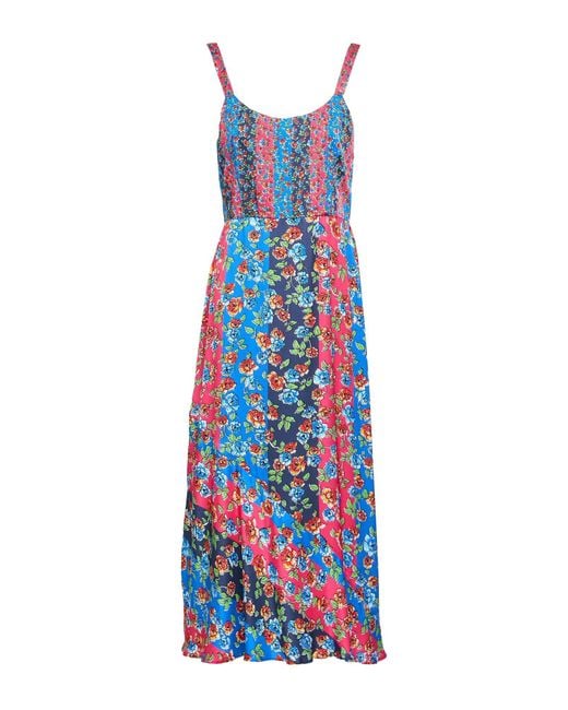 MAX&Co. Blue Midi Dress Viscose