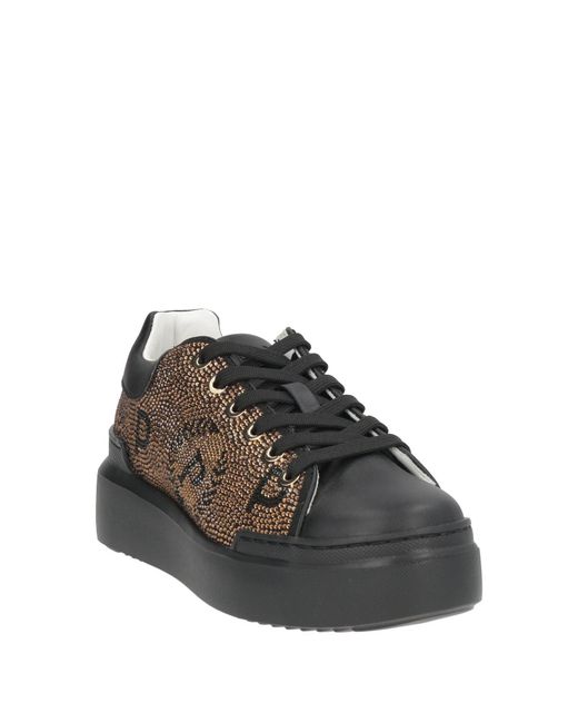 Pollini Brown Sneakers Leather