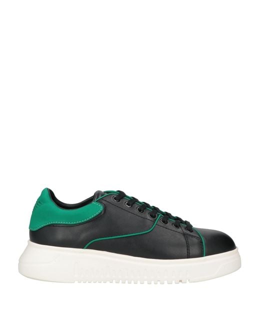emporio armani sneakers black gold