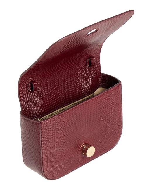 Fabiana Filippi Red Burgundy Cross-Body Bag Leather