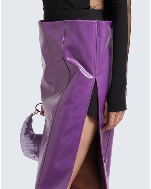 Sacai Purple Midi Skirt