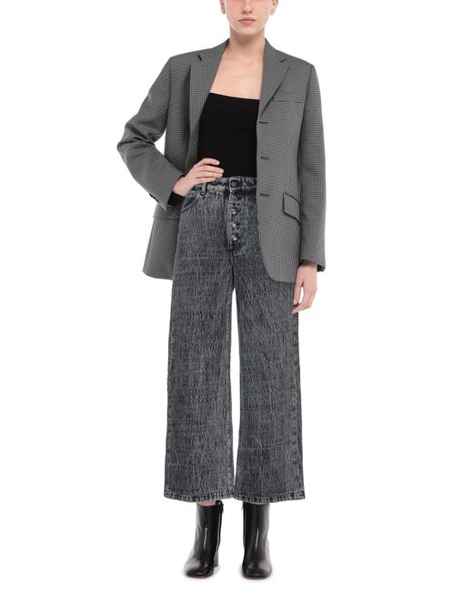 8pm Gray Jeans Cotton, Polyester