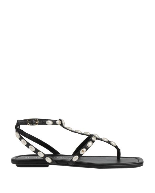 Stuart Weitzman White Thong Sandal Leather