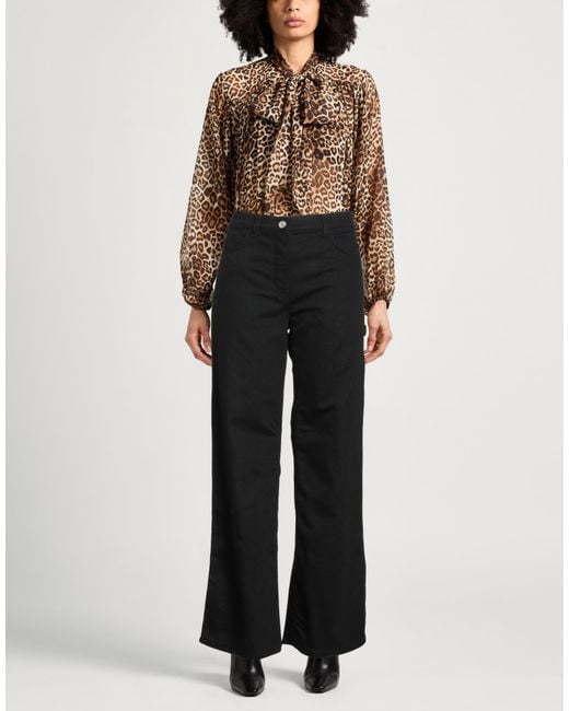 Courreges Black Jeans Cotton, Elastane
